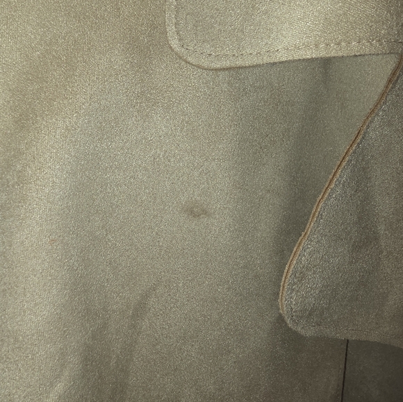 H&M Classic Beige Trench Coat for Women - Faux Suede Like Material XXL - Picture 9 of 9